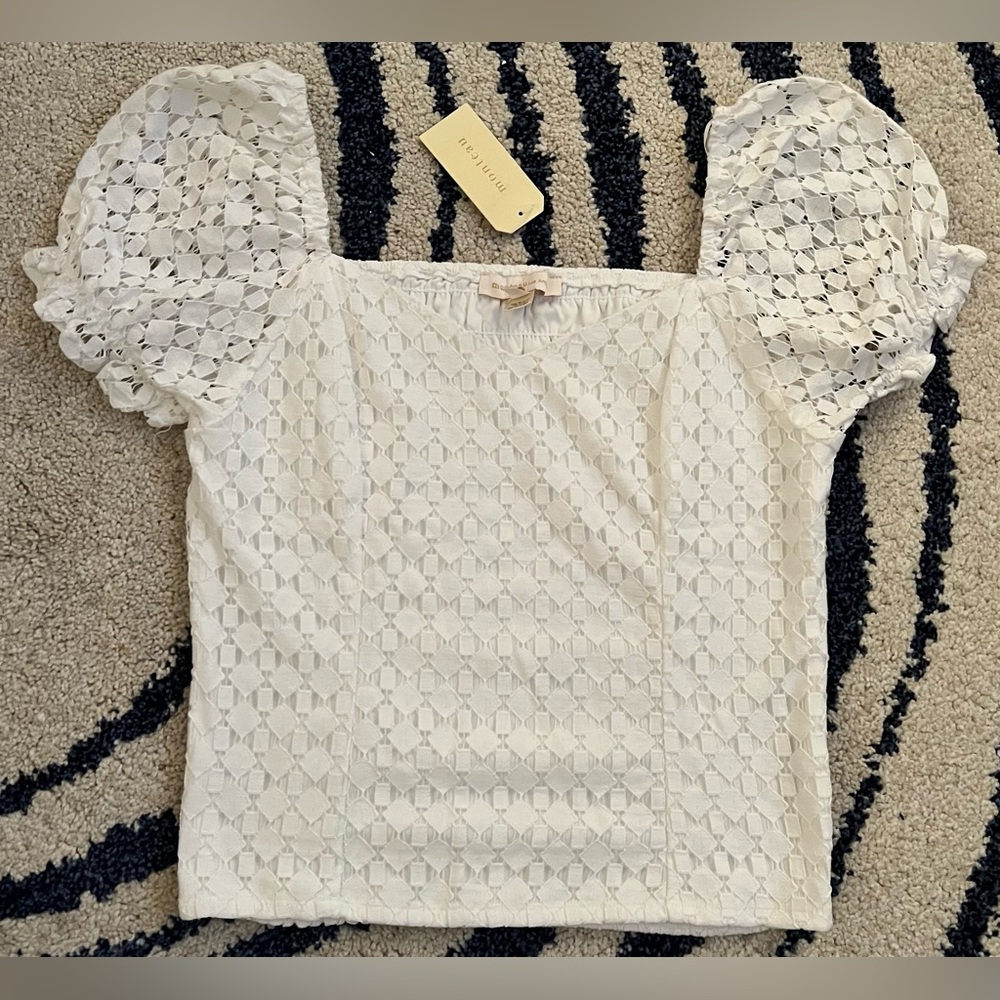 🆕 Monteau Women's White Crop-top, Size XL